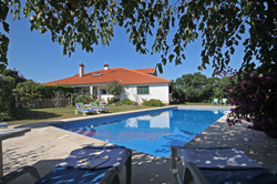 the pool